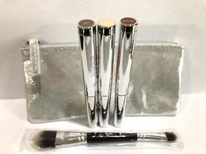 Mally Evercolor (3) Shadow Sticks IVORY + BLISS + BROWNSTONE + Bag & Brush - Picture 1 of 7