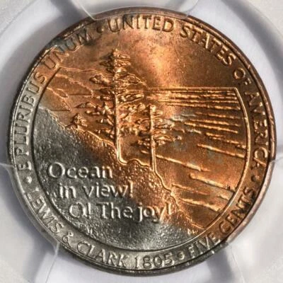 2005 D PCGS MS64 Improperly Annealed Planchet Western Waters Nickel Mint Error - Image 1 of 4