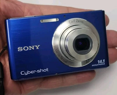 Sony Cyber-shot DSC-W330 14.1MP Digital Camera Electric Blue Tested Working Unit - Image 1 of 4