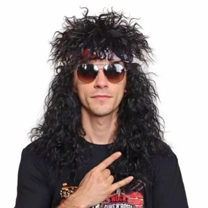 Curvy Halloween Party Cosplay Wig Punk Mullet Wig - Picture 1 of 6