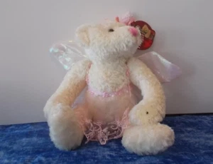 Dan Dee White Angel Bear Vase Hugger Plush Stuffed Animal - Picture 1 of 6