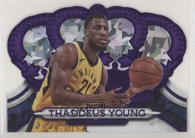 2018-19 Panini Crown Royale Purple Crystal /25 Thaddeus Young #190 - Image 1 of 2