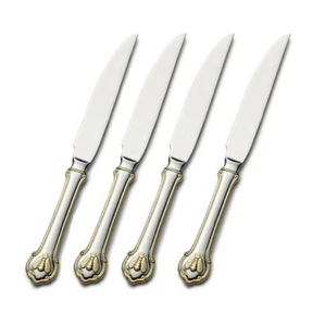 Wallace Napoleon Bee Gold 18/10 Stainless Steel Steak Knife (Set of Four) - Picture 1 of 5
