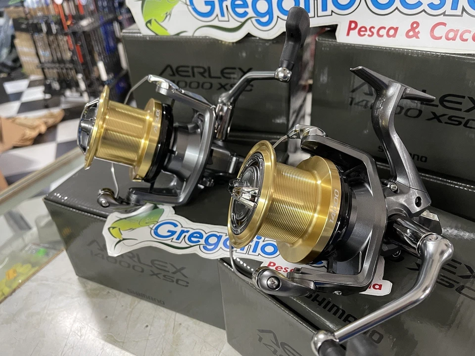 SHIMANO AERLEX XSC 14000 MULINELLO DA SURF CASTING . - Immagine 1 di 4