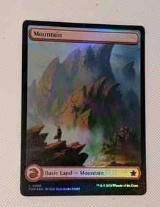 MTG Foundations *FOIL FULL ART* MOUNTAIN #288 NM - Imagen 1 de 1