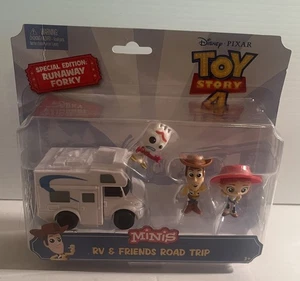 Disney Toy Story 4 Minis RV & Friends Road Trip SE Runaway Forky Woody Jessie  - Picture 1 of 2