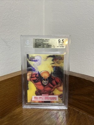 2022 Upper Deck Marvel Annual Multiple Dimensions SSP Wolverine BGS 9.5 GEM MINT - Image 1 of 4