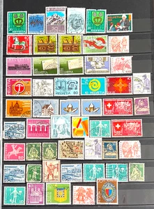 Switzerland Stamps Helvetia - Lot of 53 Stamps used /26 - Picture 1 of 1