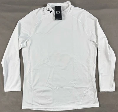 Camisa Simulada Under Armour ColdGear Ajustada 1366066 Blanca Para Hombre Talla XXL NUEVA CON ETIQUETAS Foto 1 de 4