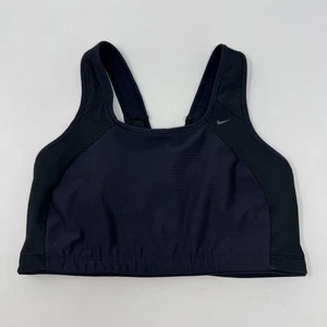 Nike Sports Bra Black Racer Back Women's Size 34C - Picture 1 of 6