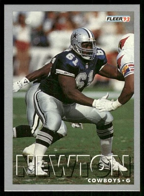 Nate Newton 1993 Fleer Football #30 - Dallas Cowboys - Image 1 of 2