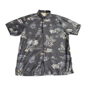 Tommy Bahama Camisa Hawaiana Para Hombres M Azul MLB Genuina Hula Niña Polinesia Elastizada - Imagen 1 de 9