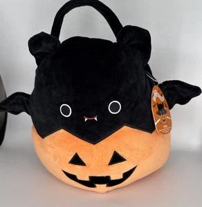 New Squishmallow Official Kellytoy Emily Bat Treat Pail Squishy Stuffed Plush - Picture 1 of 5