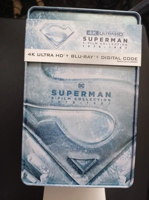 Superman 4K Blu-ray Steelbook Collection 5 Film Set Corrected Versions - Image 1 of 4