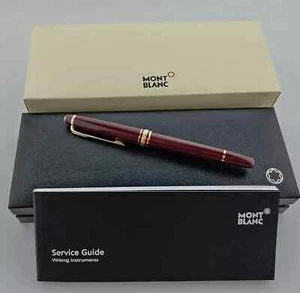 NUOVA penna roller Montblanc Meisterstück Classique 163R rossa - bordo oro - Foto 1 di 8
