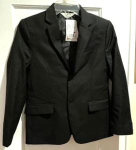 H&M Boys black blazer suit jacket US Sz 12 UK 10-11 Y NWT - Picture 1 of 5