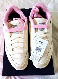 Reebok Men's Club C Bulc Trainers - off White/Grey/Brown UK Size 9 RRP £85 - Picture 1 of 9