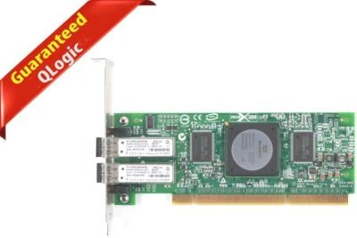 Qlogic QLA2462 4GB Dual Port FC PCIx Network JYGMX FC2410401-20 - Image 1 of 4