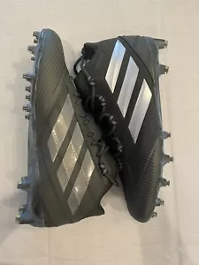 New Adidas F97423 Men's Sz 11.5 Black/Gray Freak Carbon Mid Football Cleats - Picture 1 of 4