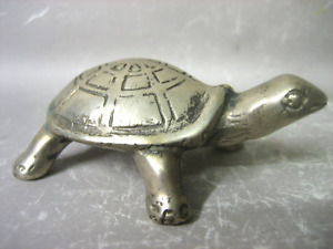 Vintage hand made metal tortoise figurine