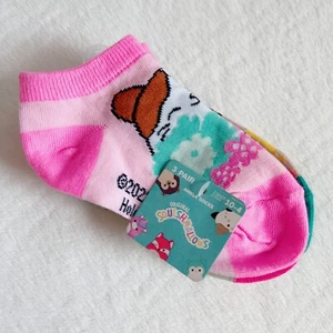 Squishmallows Official Kellytoy Socks 3 Pairs Size 10-4 Youth NWT - Picture 1 of 2