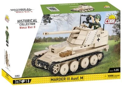 COBI WWII MARDER III Ausf. M German Tank Toy Building Block Model Set # 2282 - Image 1 of 4
