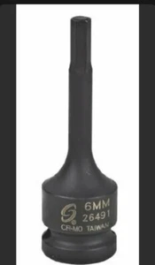 Sunex 26491 1/2" Dr. 6 mm Hex Drive Impact Socket - Picture 1 of 4