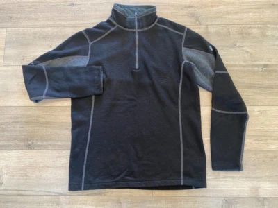 Kuhl Revel Fleece 1/4 Zip Pullover Sweater Men's Size Small Dark Brown Jacket - Image 1 of 4