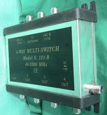 4-WAY MULTISWITCH S.131-B ASTRO Weiche ADX 32 Ableit TELEKA SNG Steckernetzteil
