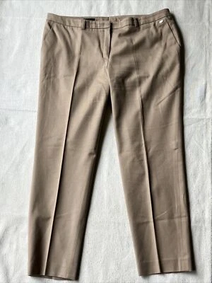 Брюки женские Escada 44 бежевые темный песок хлопок эластичные талас брюки - Изображение 1 из 4