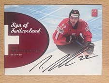 2013 Swiss Ice Hockey Silver Series Sign Of Switzerland Nino Niederreiter Jets