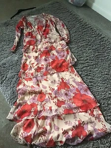 Beautiful  Mango Tiered Evening Dress and Jacket - Picture 1 of 6