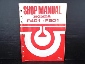 GENUINE Vintage HONDA Shop Manual For F401 & F501 Tiller 6173300 '80 (Pre-Owned) - Picture 1 of 16