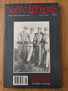 NEW LETTERS VOL.61 NO.1:On Being Cool War Stories &Poems PB VERY GOOD - Picture 1 of 4