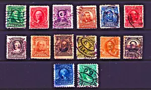 US Design Set 1902-1903 300-311 P12, später P10 479-480 1917 - Bild 1 von 4