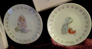 Precious Moments Collection 1985 Enesco Samuel J Butcher 2 Plates January June - Picture 1 of 10