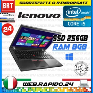 NOTEBOOK PORTATILE LENOVO X250 12.5" CPU i5-5300U RAM 8GB SSD 256GB WIN11 - Foto 1 di 6