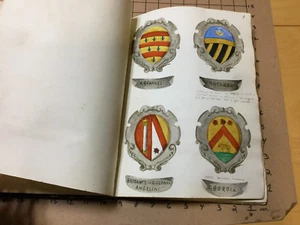 vintage original book - Water Colors w 100 ITALIAN COAT OF ARMS index at back  - Picture 1 of 11