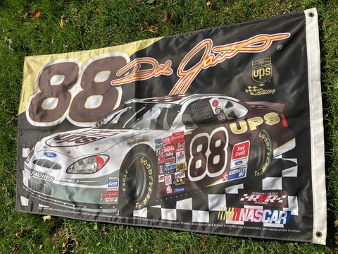 Dale Jarrett #88 Flag Banner Double Sided 61” x 35” Cover