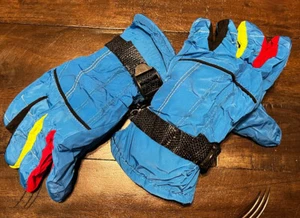 New Kids' 6-8 Waterproof Winter Gloves Mittens Blue - Picture 1 of 3