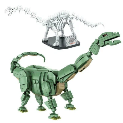 731Pcs Brontosaurus & Fossils Jurassic Period Building Blocks DIY Dinosaur Toys - Image 1 of 4