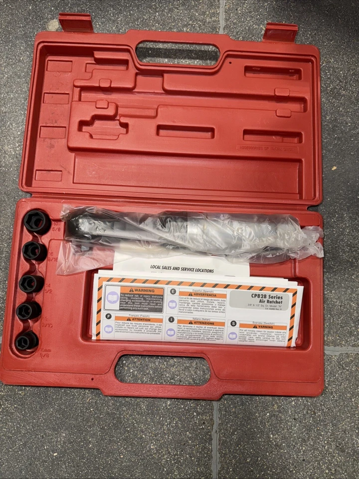 Kit de llaves neumáticas Chicago 3/8 CP828K 50 ft-lbs 150 rpm hechas en Japón Foto 1 de 4