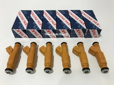 6 nuevos inyectores de combustible OEM 0280155710 PARA 87-98 CHEROKEE WRANGLER COMANCHE 4,0 L Foto 1 de 4