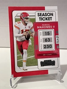 Patrick Mahomes II 2023 Panini Contenders Season Ticket #47 Kansas City Chiefs - Bild 1 von 2