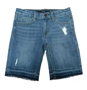 Joe's Girls The Finn Mid Rise, Bermuda Denim Jean Shorts, Nelly Blue, Size 14 - Picture 1 of 2