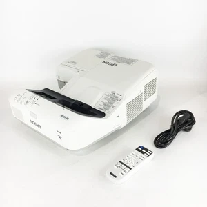 Epson Eb-685Wi 3500 Lumens Ultra Short Throw HD Projector + Remote - New Lamp - Picture 1 of 6