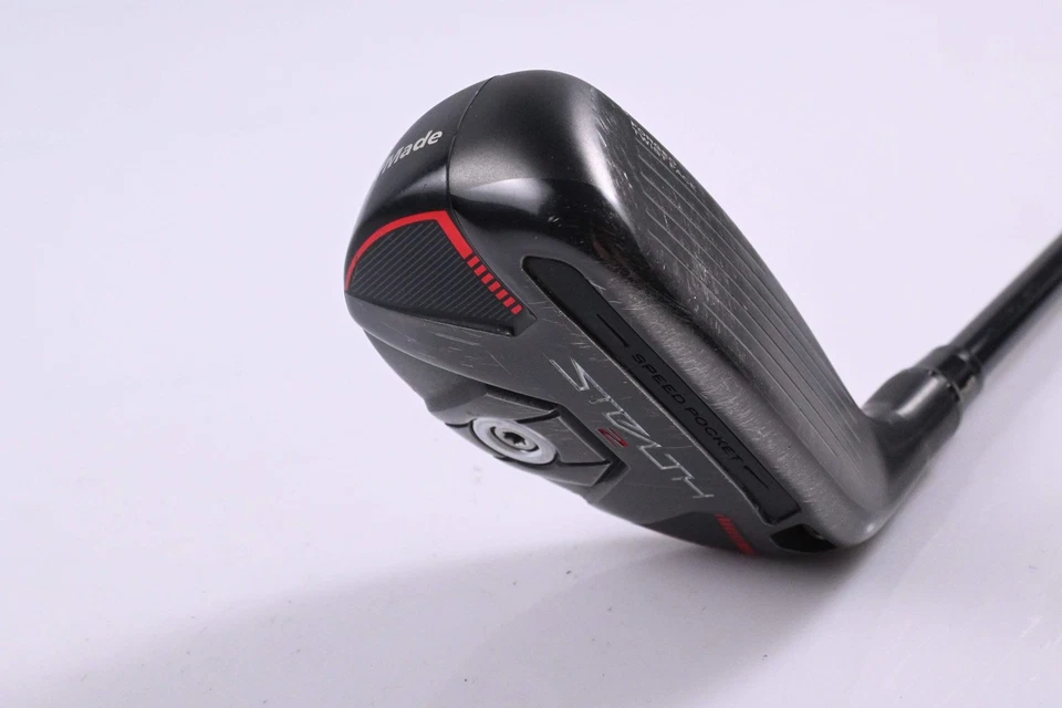 Taylormade Stealth 2 Plus #4 Hybrid / 22 Degree / Stiff Flex Kai'li Red 85 Shaft - Image 1 of 4