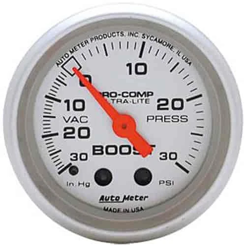 Auto Meter 4303 Ultra-Lite Vacuum/Boost Gauge Foto 1 de 3