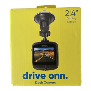 onn. 1080p HD Black Car Dash Cam, 2.4" LCD, 110 Degree Vision Angle +8GB NEW - Picture 1 of 2