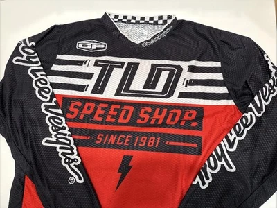 Troy Lee design Men’s Jersey Large Black, Red,white Long Sleeve - Image 1 of 4